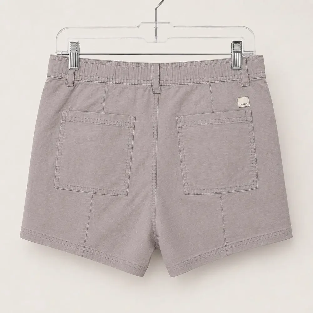 Vuori Vintage Ripstop Cargo Utility Shorts 32” Large 3” High Rise Elastic Waist